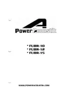 Preview for 1 page of Power Acoustik FUBR-10 Owner'S Manual