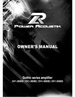 Предварительный просмотр 1 страницы Power Acoustik Gothic OV1-2000D Owner'S Manual