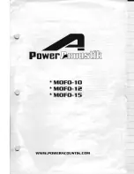 Preview for 1 page of Power Acoustik MOFO-10 Owner'S Manual