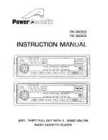 Предварительный просмотр 1 страницы Power Acoustik PA-360EQ Instruction Manual