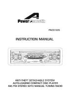 Power Acoustik PACD-505 Instruction Manual предпросмотр