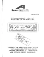 Предварительный просмотр 1 страницы Power Acoustik PACD-825R Instruction Manual