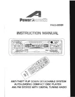 Preview for 1 page of Power Acoustik PACD-888R Instruction Manual