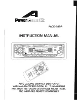 Power Acoustik PACD-889R Instruction Manual preview