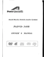 Предварительный просмотр 1 страницы Power Acoustik PADVD-340B Owner'S Manual