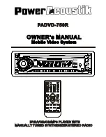 Preview for 1 page of Power Acoustik PADVD-750R Owner'S Manual