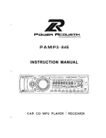 Предварительный просмотр 1 страницы Power Acoustik PAMP3-845 Instruction Manual