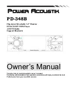 Power Acoustik PD-348B Owner'S Manual предпросмотр