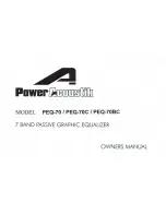 Preview for 1 page of Power Acoustik PEQ-70 Owner'S Manual