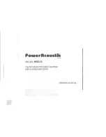 Preview for 1 page of Power Acoustik PEQ-72 Owner'S Manual