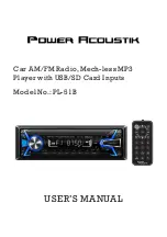 Предварительный просмотр 1 страницы Power Acoustik PL-51B User Manual