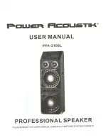 Предварительный просмотр 1 страницы Power Acoustik PPA-2100L User Manual