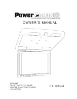 Power Acoustik PT-101CM Owner'S Manual предпросмотр