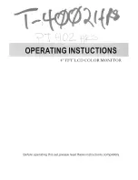 Предварительный просмотр 1 страницы Power Acoustik PT-402HRS Operating Instructions