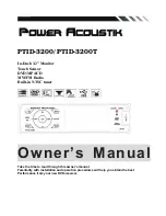 Предварительный просмотр 1 страницы Power Acoustik PTID-3200 Owner'S Manual