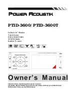 Power Acoustik PTID-3600 Owner'S Manual предпросмотр