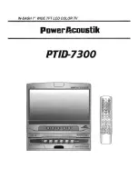 Предварительный просмотр 1 страницы Power Acoustik PTID-7300 Owner'S Manual