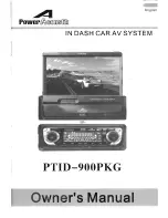 Power Acoustik PTID-900PKG Owner'S Manual предпросмотр