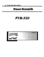 Power Acoustik PTM-350 Instruction Manual предпросмотр