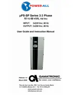 Power-all PS-SP Series User Manual And Instruction Manual preview