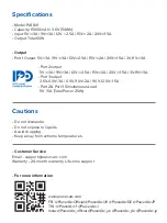 Preview for 4 page of Power Arc ArcPack PA1801 User Manual