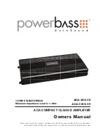 Power bass ACA-1000.1D Owner'S Manual preview