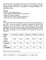 Preview for 4 page of Power Bright VC100W Instructional Manual