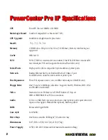 Preview for 2 page of Power Computing PowerCenter Pro Low Profile 180/210 Manual