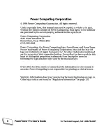 Preview for 3 page of Power Computing PowerTower Pro User Manual