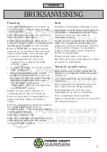 Preview for 7 page of Power Craft Garden 71999 Instruction Manual