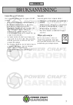 Предварительный просмотр 7 страницы Power Craft Garden 79890 Instruction Manual