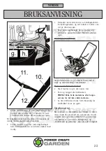 Предварительный просмотр 22 страницы Power Craft Garden 89037 Instruction Manual