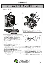 Предварительный просмотр 70 страницы Power Craft Garden 89037 Instruction Manual