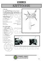 Предварительный просмотр 18 страницы Power Craft Garden 89063 Instruction Manual