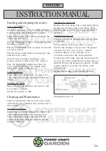 Preview for 26 page of Power Craft Garden 89063 Instruction Manual