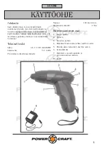 Preview for 9 page of Power Craft 10607 Instruction Manual