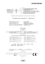 Preview for 15 page of Power Craft 10616 Instruction Manual