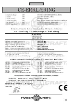 Preview for 11 page of Power Craft 10650 Instruction Manual