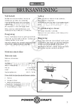 Предварительный просмотр 7 страницы Power Craft 10653 Instruction Manual