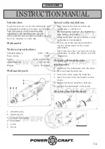 Предварительный просмотр 14 страницы Power Craft 10653 Instruction Manual