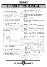 Предварительный просмотр 15 страницы Power Craft 10653 Instruction Manual