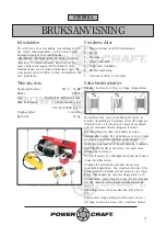 Предварительный просмотр 7 страницы Power Craft 11544 Instruction Manual