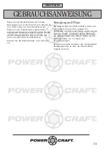 Preview for 15 page of Power Craft 11940 Instruction Manual