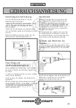 Предварительный просмотр 24 страницы Power Craft 26182 Instruction Manual