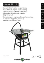 Предварительный просмотр 1 страницы Power Craft 31111 Original Manual