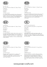 Preview for 2 page of Power Craft 44000 Instruction Manual