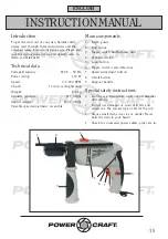 Preview for 15 page of Power Craft 44000 Instruction Manual