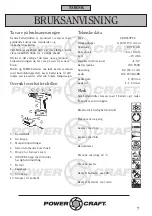 Предварительный просмотр 7 страницы Power Craft 4500 Instruction Manual