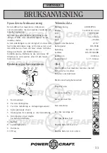 Предварительный просмотр 11 страницы Power Craft 4500 Instruction Manual