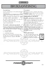 Предварительный просмотр 15 страницы Power Craft 54180 Instruction Manual